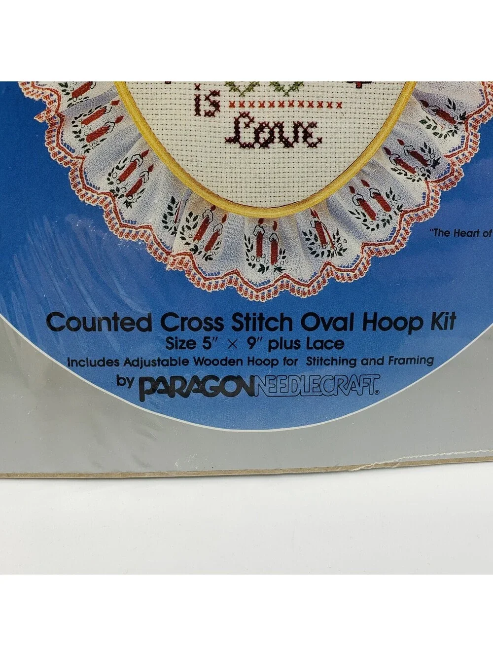 Vintage Paragon Counted Cross Stitch Kit Oval Hoop Christmas Collection 6337